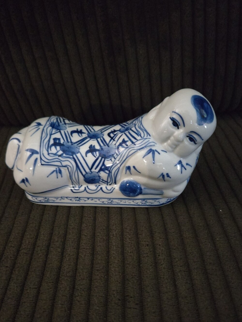 Chinese Budda Boy Pillow, VTG, Excellent Condition